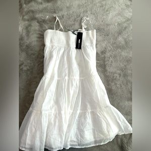 Fashion Nova White Babydoll Dress